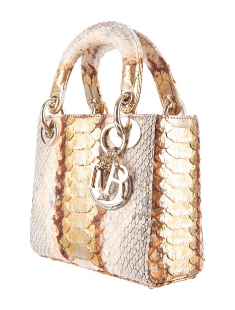 lady dior mini python m942 tu|Christian Dior Lady Dior Bag Python Mini .